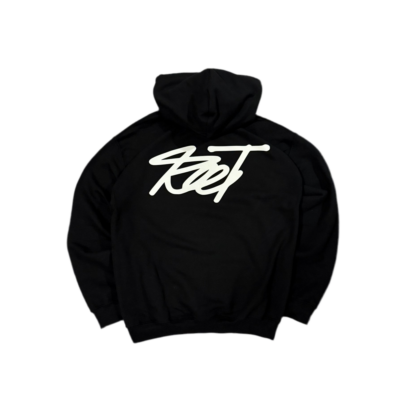 Cursive Style Hoodie - Black