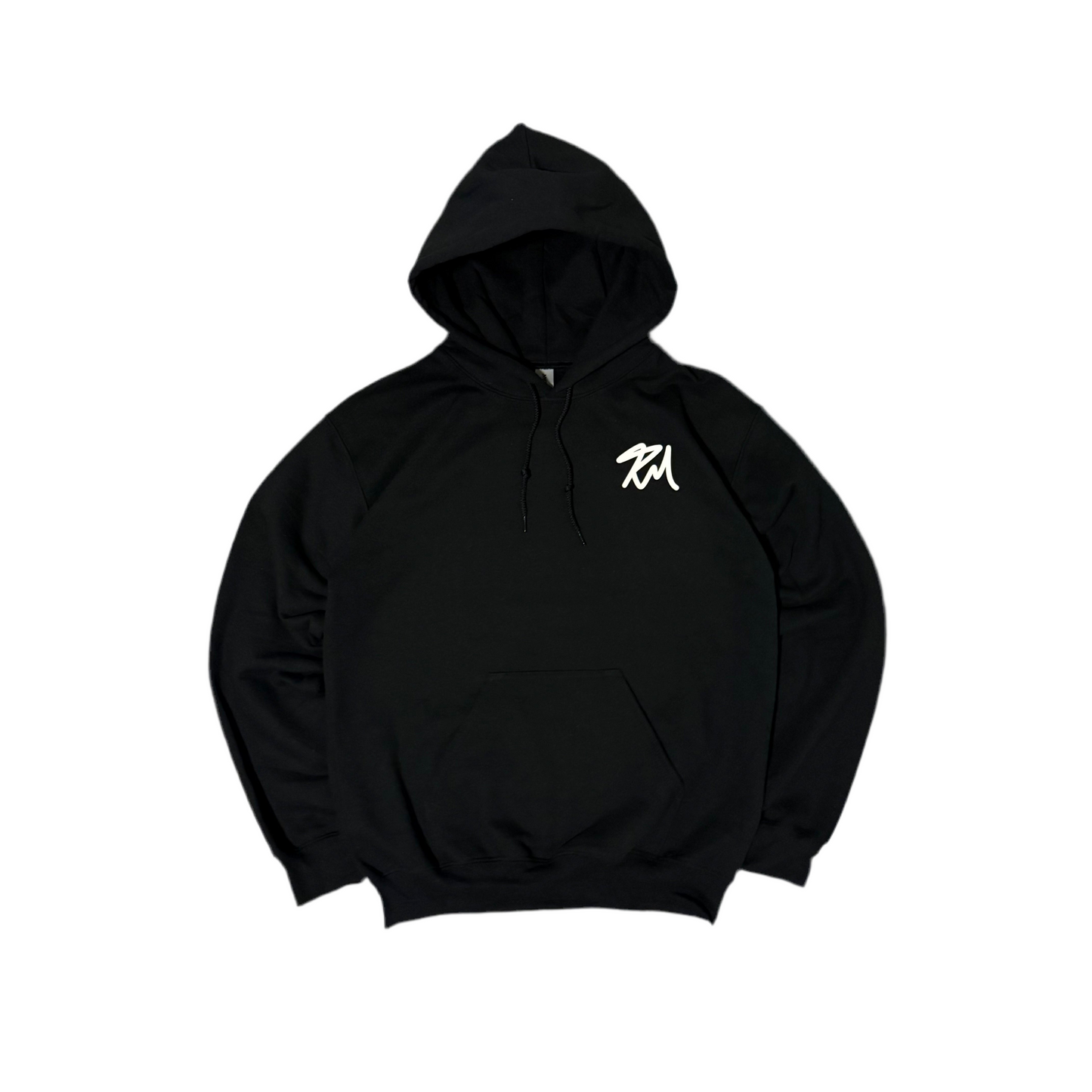 Cursive Style Hoodie - Black