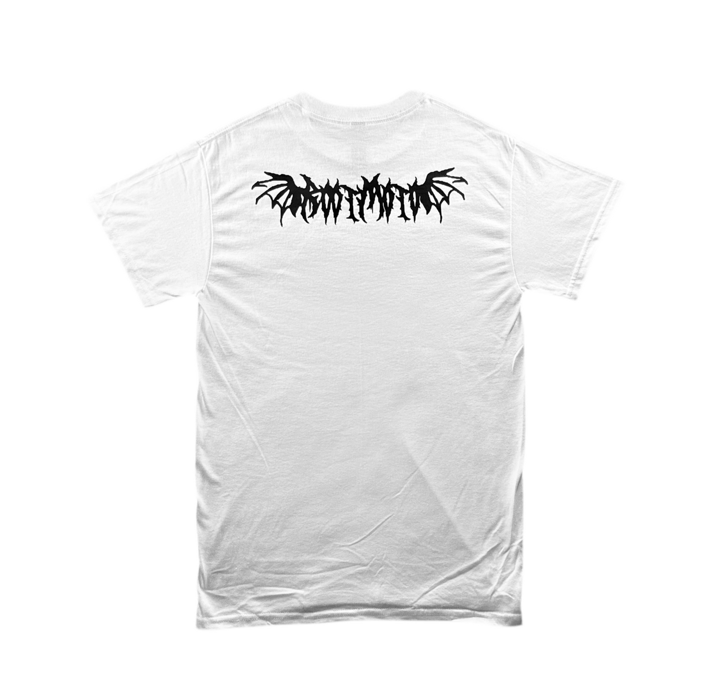 RootMoto T-shirt - White (Nightmare Graffiti)