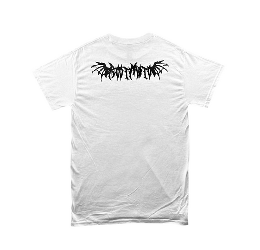 RootMoto T-shirt - White (Nightmare Graffiti)