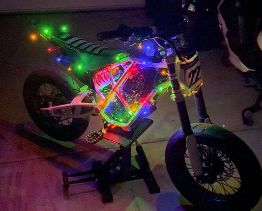 Battery powered Christmas lights (For Any bike)
