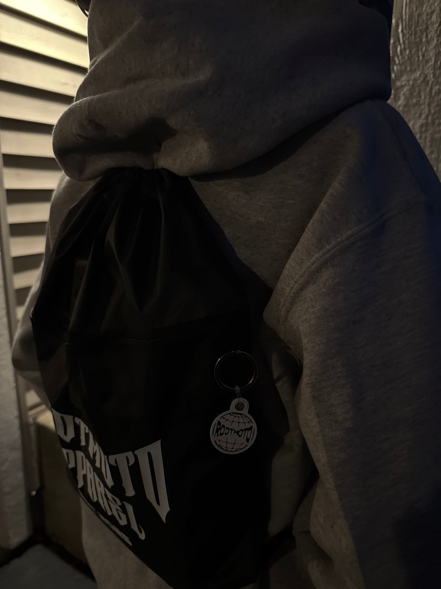 RootMoto Jaw-string Bag (zipper pocket/ keychain zipper)