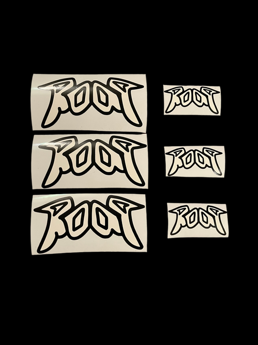 Root Moto Stickers - 6 Pack Mix Sizes