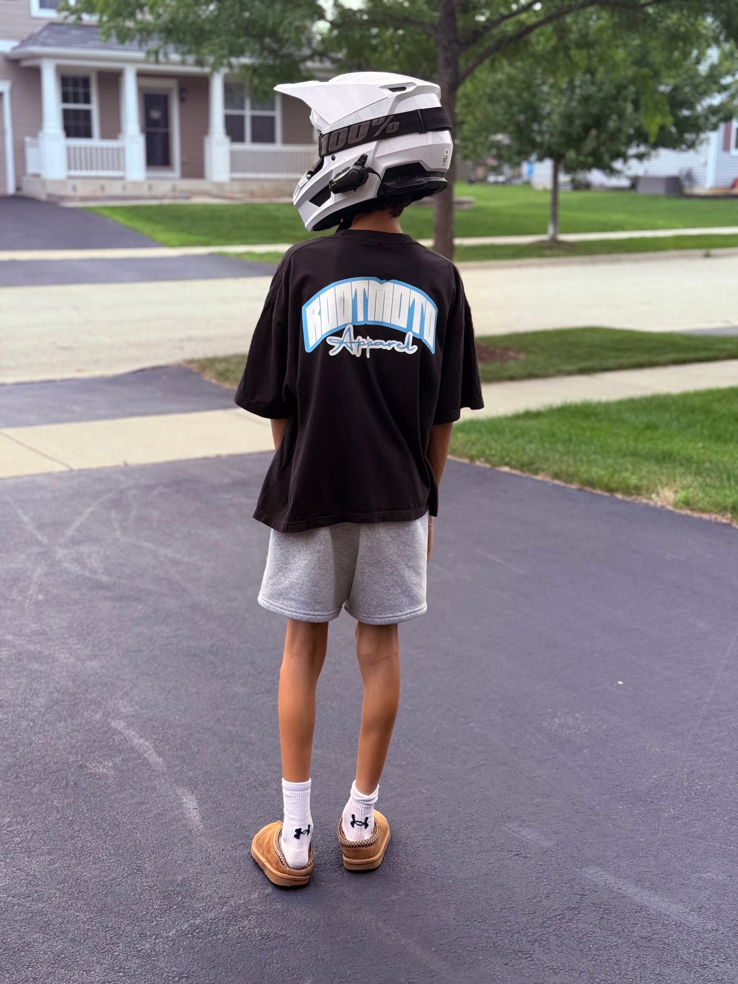 RootMoto Boxy Tee - Black