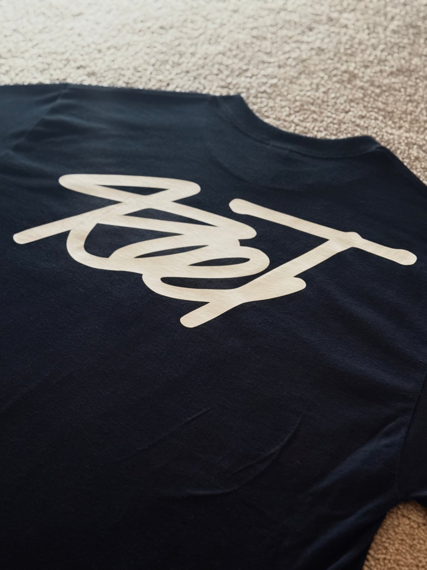 RootMoto T-Shirt - Black (Cursive Style)