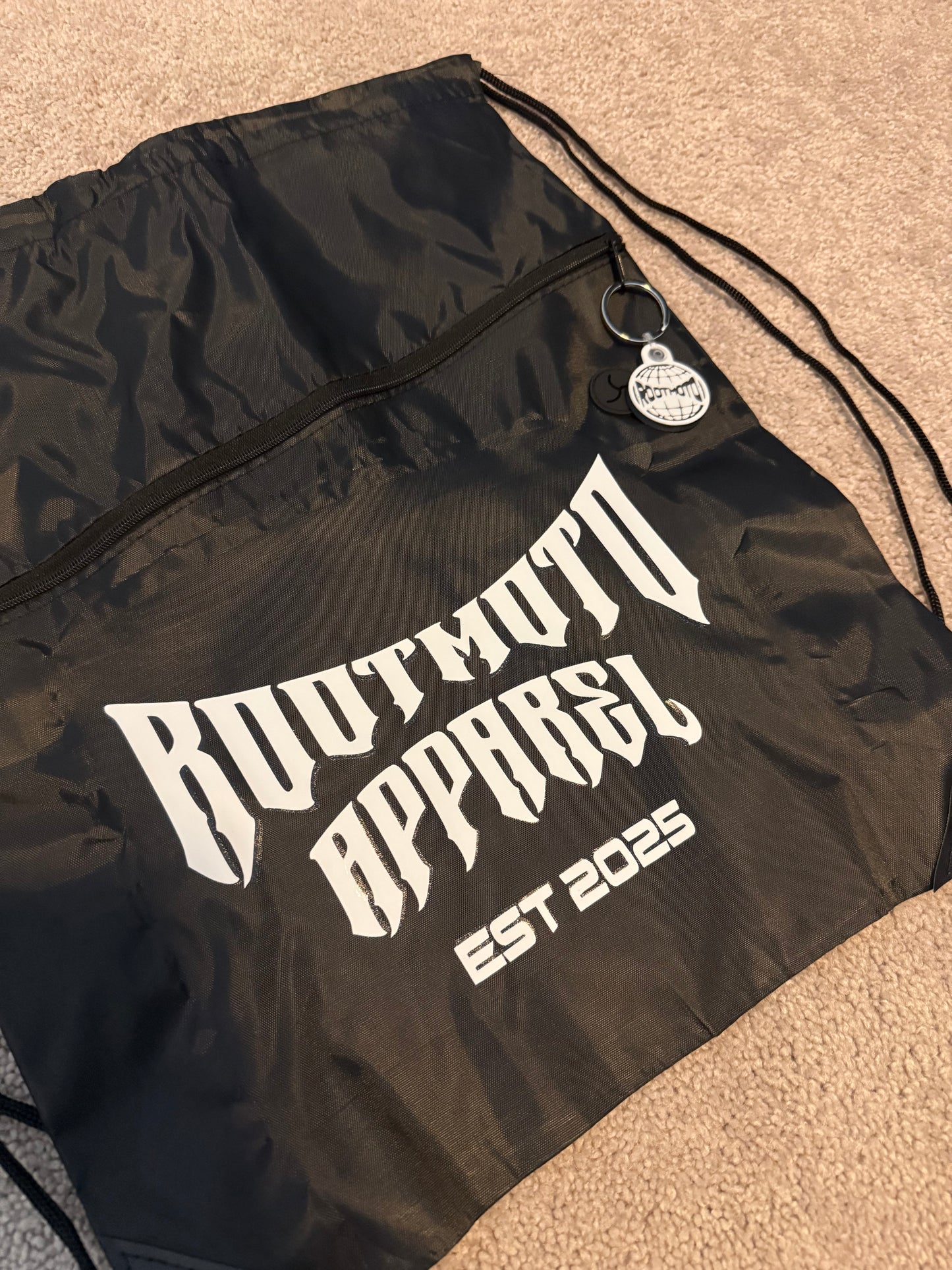 RootMoto Jaw-string Bag (zipper pocket/ keychain zipper)